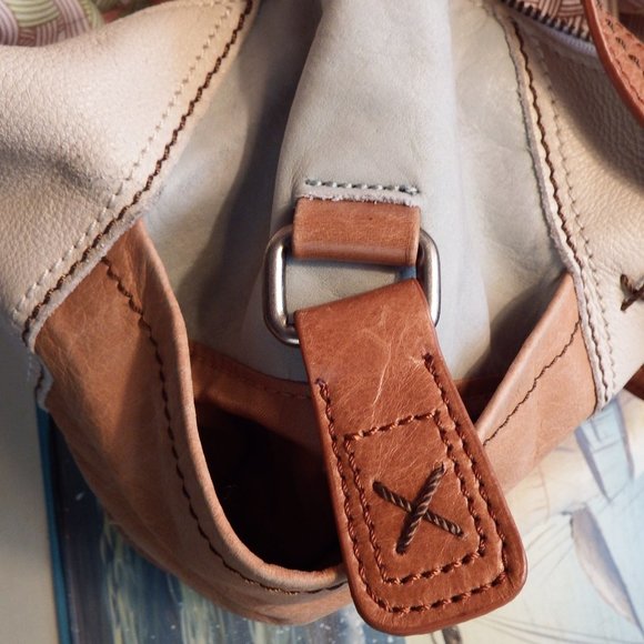 The Sak 100% Genuine Leather Multi Colored Handbag Vintage - Picture 7 of 8